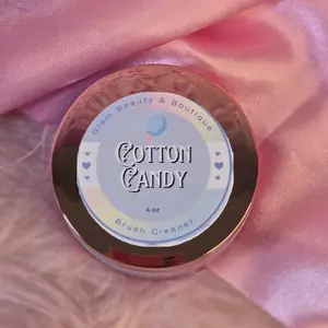 Cotton Candy Makeup Brush Cleaner – 4 oz | Handmade Natural Brush Soap | Blue & Purple Swirl Brush Cleanser