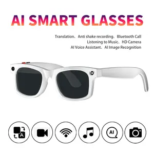 2026 New Mobile Wireless Magnetic Wearable AI Smart Sunglasses - Voice Wake-Up, AI Photo Recognition, Smart Translation, HD Video Recording, WiFi Image Transfer,Bluetooth Calling Headset