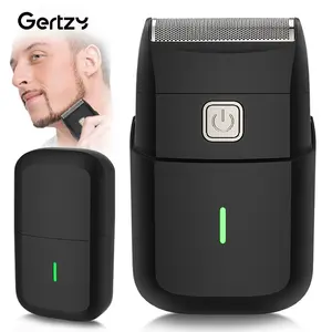 GERTZY Portable Electric Shaver, Rechargeable Cordless Razor, Wet and Dry Use Electric Shaver, Multifunctional Shaving Head, Safety Razor for Men, Men's Grooming Tool
