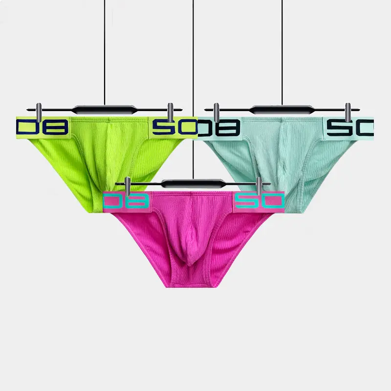 Men's Seamless Low-Rise Deep V Briefs, Modal Sweat-Wicking Underpants, No-Mark Comfort for Daily/Fitness