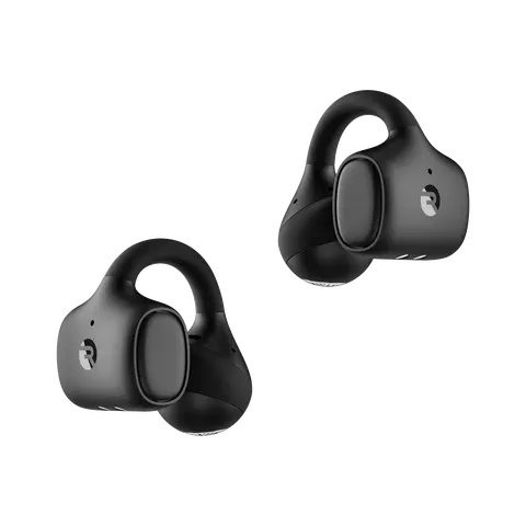 Raycon Everyday Clip-On Open Ear Wireless Headphones - Audio Headset, Bluetooth 6.0 Earbuds, Sound Upgrade, Waterproof, Pain-Free Listening, 30-Hour Battery, Fast Charging, Secure Metal Clip for Small Ears, Button Control, Memory Function