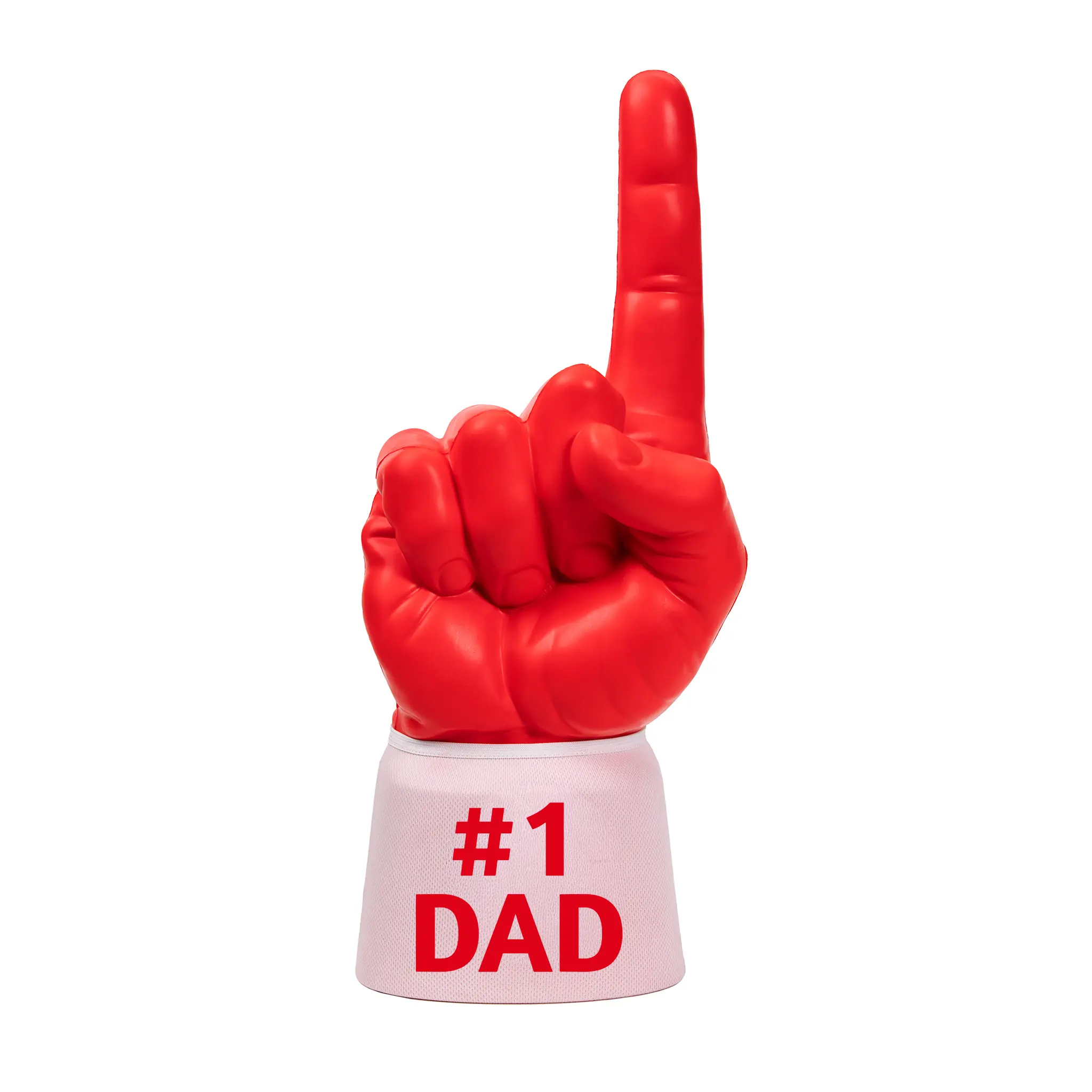 #1 Dad RadHand Foam Finger - Bright Red & White