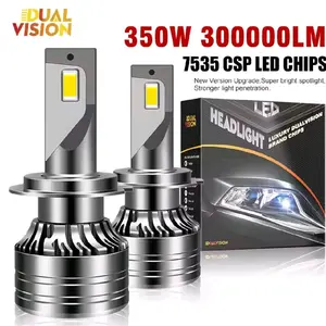 H11 Led car Headlights 300000LM 350W 6000K White Plug and Play - Pack of 2