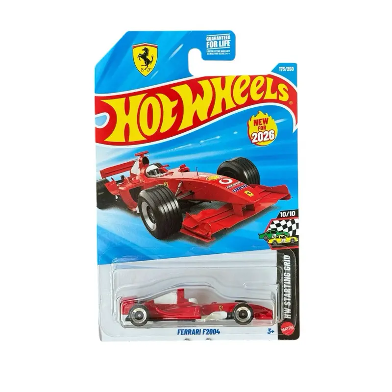 Hot Wheels Ferrari F2004 Red 1/64 Scale Diecast Toy Car, Collectible Model Car for Diecast Toy Enthusiasts