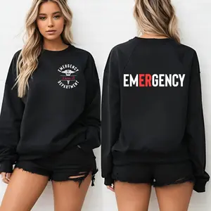 Custom ER Sweatshirt, Emergency Department Shirt, ED Sweater, Personalized ER Nurse Hoodie, Emergency Room Tech Gift, Er Nurse Valentine's