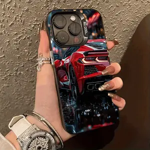 Dream Car Festival Case for iPhone 16 Pro Max 15 Plus 14 13 12 11 XS XR Shockproof Silicone PC Back Protective Smartphone Cover