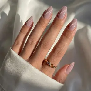 Aurora Cat Eye Almond Nails Press On Nails Long Lasting Reusable Soft Gel 30 Tips 16 Sizes Easy Application Salon Quality Finish