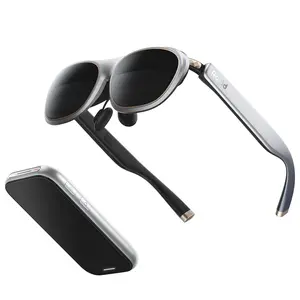 Rokid AR Spatial Video Glasses with 3-Screen Display, Max2 Black AR Glasses & Station2 Spatial Computer with 360" Micro-OLED, 120Hz OLED, 600 Nits, Multi-Tasking for Gaming