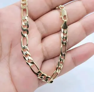 Figaro Bracelet 8 Inch Chain with 5mm Links Cubanchain Jewelry