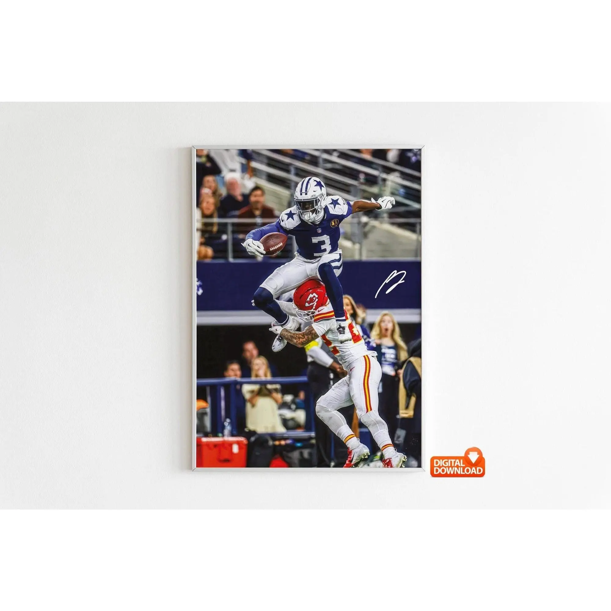 George Pickens Poster, Signed Football Poster, Best Gift For Fans( Unframed - Print Only )