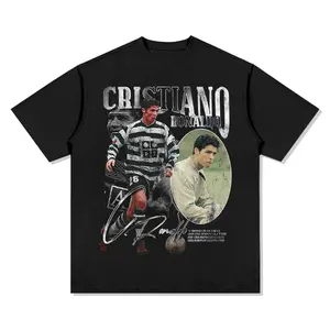 T-Shirts  Cristiano Ronaldo Graphic Tee - Vintage Bootleg
