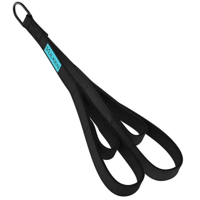 Tricep Rope Cable Attachment. 28.7 Inch & 22 Inch Two Lengths Built in One Pull Down Rope, Black & Pink