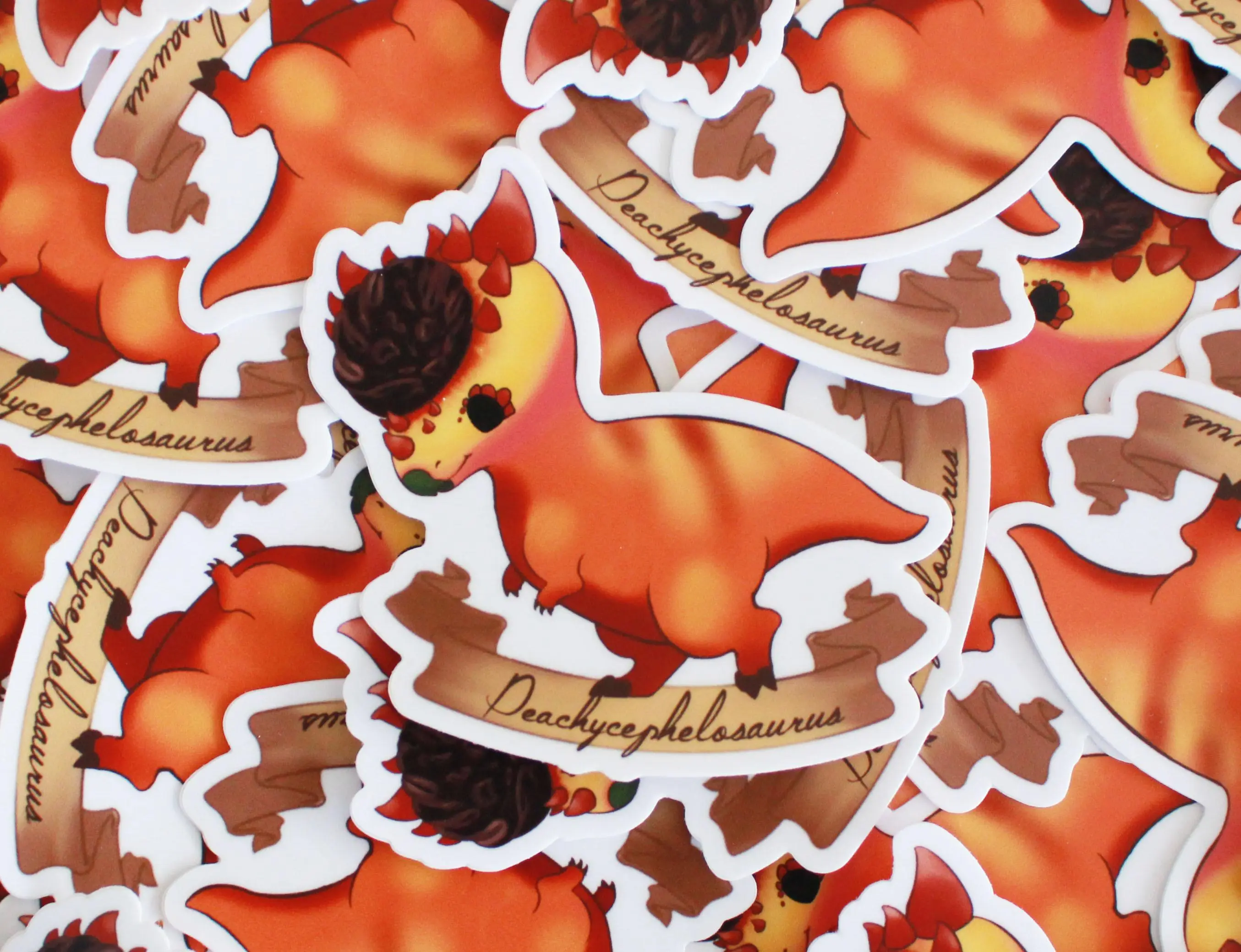Peachycephalosaurus Sticker