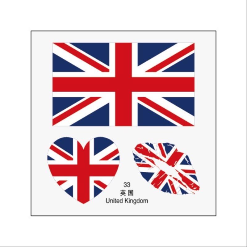 World Cup Football Face Stickers Temporary Tattoos Waterproof Country Flag Decals for Sports Fans Watch Party Game Day Celebration Festival Event Supplies 48PCS