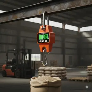 Portable Handheld Electronic Crane Scale 660lbs, High Precision Waterproof Shockproof Aluminum Alloy Housing. Ideal for Logistics, Lifting, Outdoor Work, Fishing, Hunting, Farm & Commercial Weighing Tools.