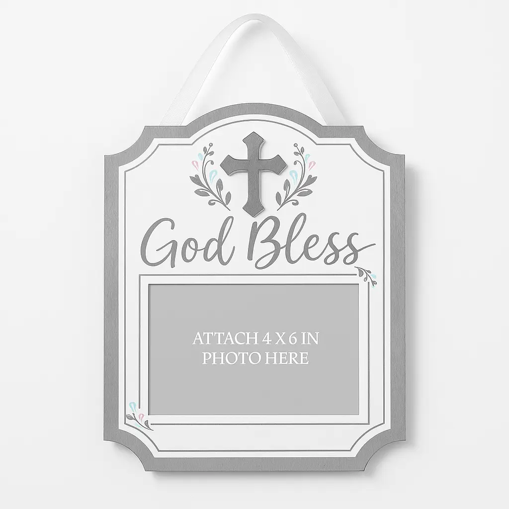 God Bless Hanging Photo Frame
