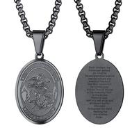 Oval Pendant Style 1-Plated Black