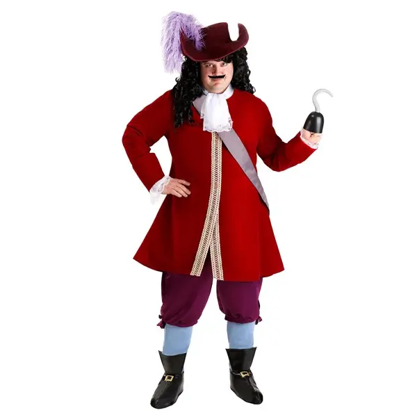 Men's Plus Size Deluxe Disney Captain Hook Costume (© Disney)