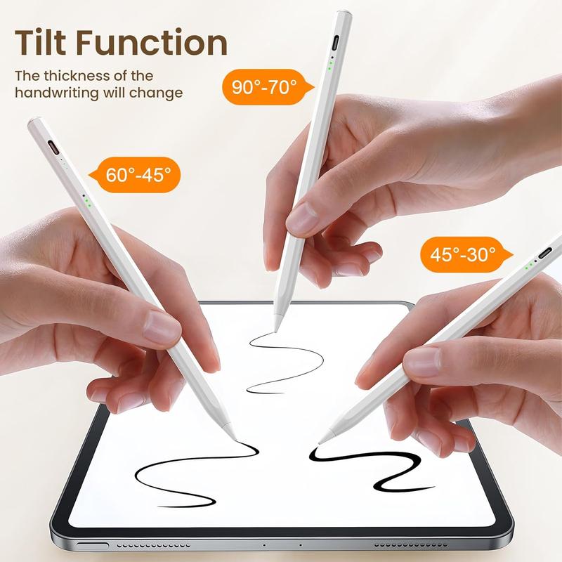 iPad Stylus with Tilt Pressure Sensitivity & Fast Charging for Precise Control and Smooth Interaction Perfect for iPad Users