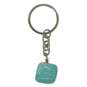 Crystal Car Key Holder - Tumbled Crystal Keychain for Women Men Teen Kids - Perfect Gift for Christmas Stockings Stuffers