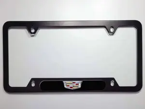 Cadillac License Plate Frame, Car Decor Accessories US Market Unique Personalized Design Enhances Aesthetic Appeal Easy Install