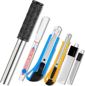 Pasimy  Pcs Foam Cutting Finger Hole Tool Kit Include Long Nosed Mar Foam Knife Thin Blade Ma and  Replacement Blades for Cutting Arts Crafts DIY