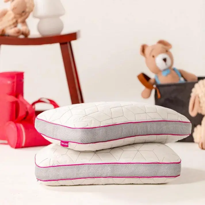 SnowTouch Adjustable Kids Pillow With Gel Memory Foam and Bamboo Cover - I wanna sleep Thoughtful Gel Infusion
