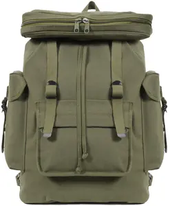 Olive Drab - Canvas European Style Rucksack Backpack