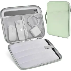 case for iPad Pro 12.9 Sleeve, Tablet Travel Carrying Case Bag for 13 Inch iPad Pro M4 2024 & iPad Air M2 M3 with Magic/Smart Keyboard, Surface Pro 10/9/8/X, Green