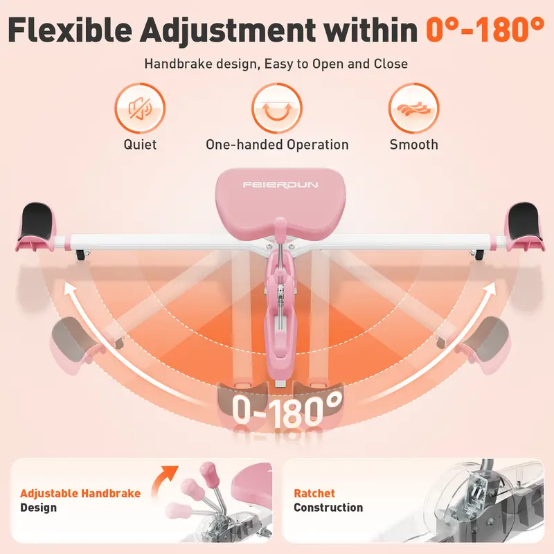 FED Fitness LS1 Unisex Adjustable Leg Stretcher Machine - Home Exercise Machine with Adjustable Stretching Angles, 4'-6' Fit Range for Flexibility, Strength Training (Beginners, Yoga/Martial Arts Enthusiasts)