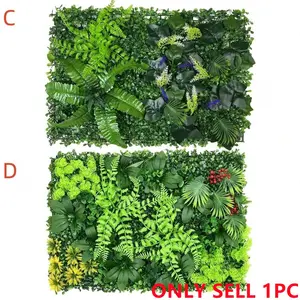 Artificial Plant Wall Panel, Faux Plant Wall Decor, Outdoor Decorative Fence Screen, Fake Plant Wall Panel for Outdoor & Indoor Decor, Artificial Faux Greenery