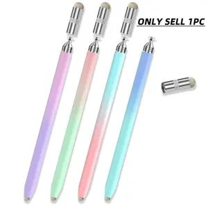 3 in 1 Fiber Tip Stylus Pen, High Precision Stylus Pen with Disc Nib, Compatible with iPhone iPad Android Tablet & All Touch Screens, Touchscreen Pen