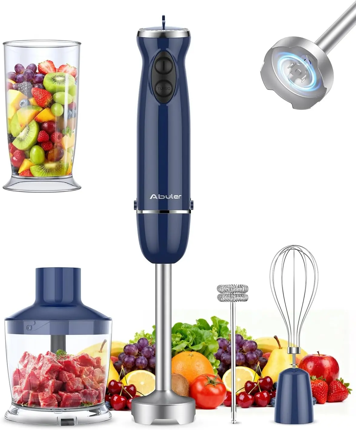 Transform Your Cooking with the Powerful 1000W 5-in-1 Immersion Blender – Versatile Hand Mixer for Smoothies, Soups, and More!