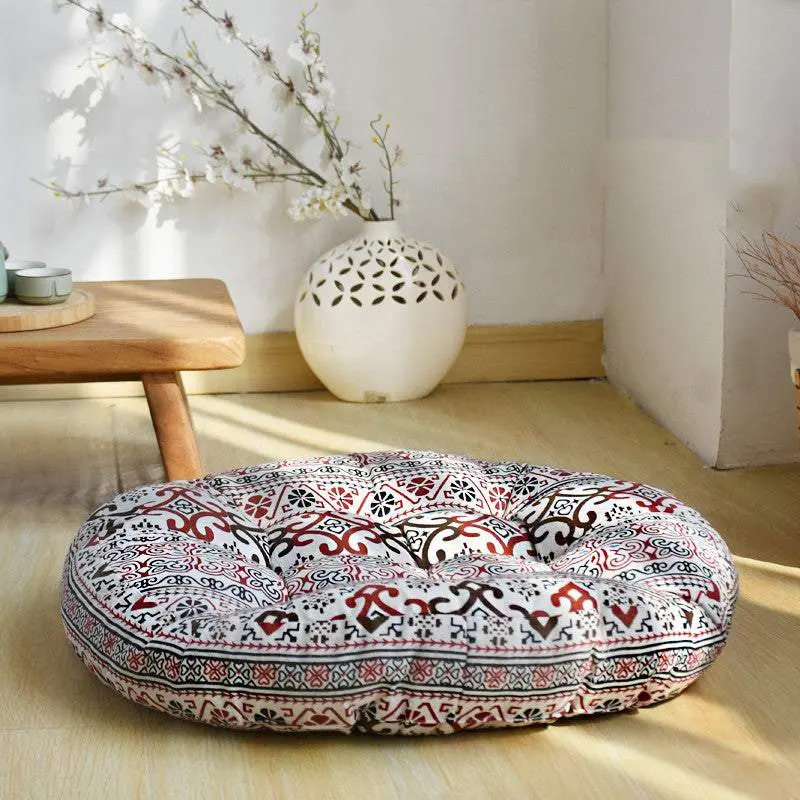 Cotton And Linen Futon Beautiful Buttocks Cushion Thick Cloth