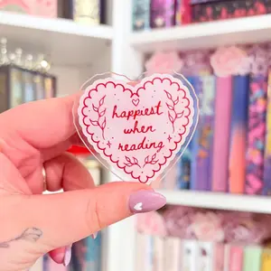 Happiest when reading kindle/phone grip: adhesive acrylic e-reader grip