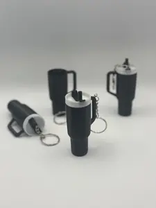 Mini Tumbler Keychain Stash | Hidden Chapstick & Cash Holder with Screw-On Lid