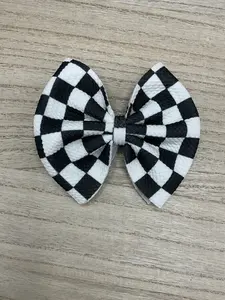 Checkered Pattern Bow