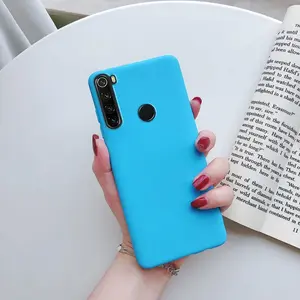 Candy Solid Color Silicone Protective Case for Xiaomi Redmi Note 8T 9S 10 Pro 9T 8A 9A 7 7A 5 5A 6 6A Shockproof and Drop-proof Soft TPU Frosted Mobile Phone Cover