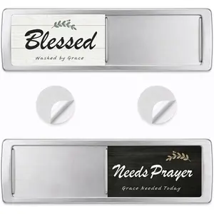 Dishwasher Magnet Clean Dirty Sign - Kitchen Decor Slide Indicator, Farmhouse Style, Religious Housewarming Gift for Christian Women Mom