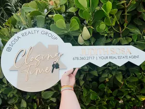 Closing Time Realtor Key with Hanging Keys