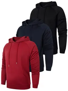 Men's Casual Fashion Tops Hoodie Plain Long Sleeve Pullover Hoodie Soft and comfy Fleece Hoodies Do Menswear uble Pocket Hooded Sweatshirts Springtok