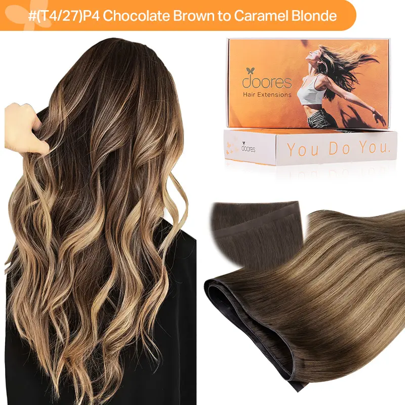 #(T4/27)P4 Chocolate Brown to Caramel Blonde