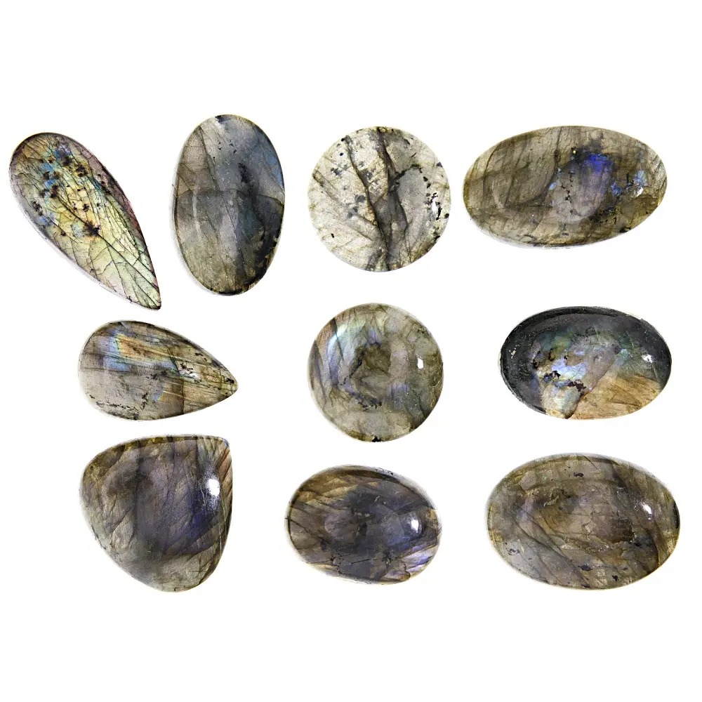 JTV Labradorite 1/4lb Cabochon Parcel in Assorted Sizes