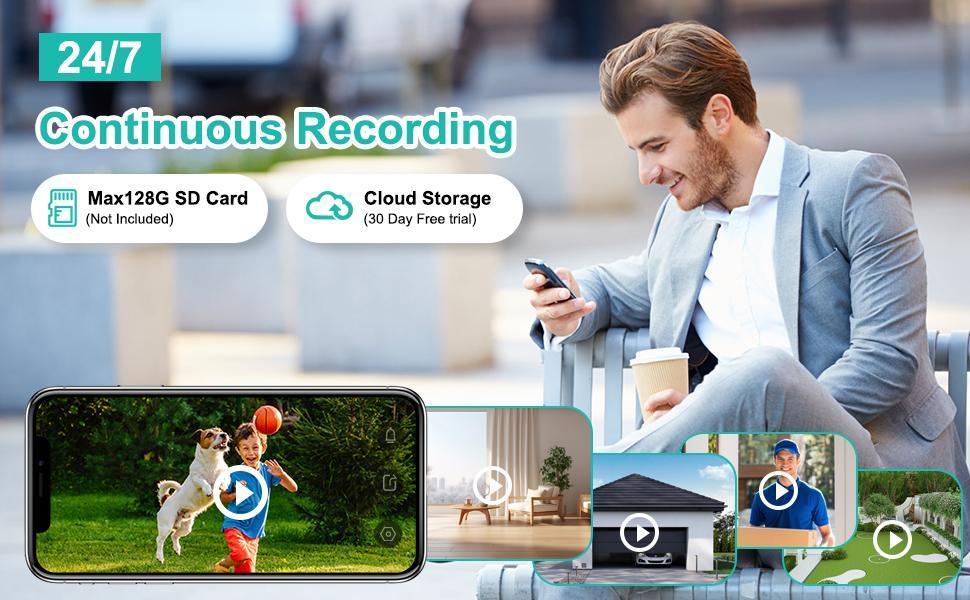 Hawkray 5G + 2.4GHz Dual-Band Wireless Infrared Night Vision Camera | Indoor/Outdoor Use · 360° Panoramic Viewing · Smart Motion Detection · Real-Time Alerts · Bulb-Style Cord​