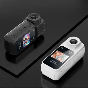 Mini Thumb Action Camera 1080P Pocket Sport Cam 1.47 Inch 180 Rotatable Lens Wi-Fi Recorder Magnetic Mount Bracket Camera for Work, Cycling, Travel, Pet Walking (8GB Card Included)