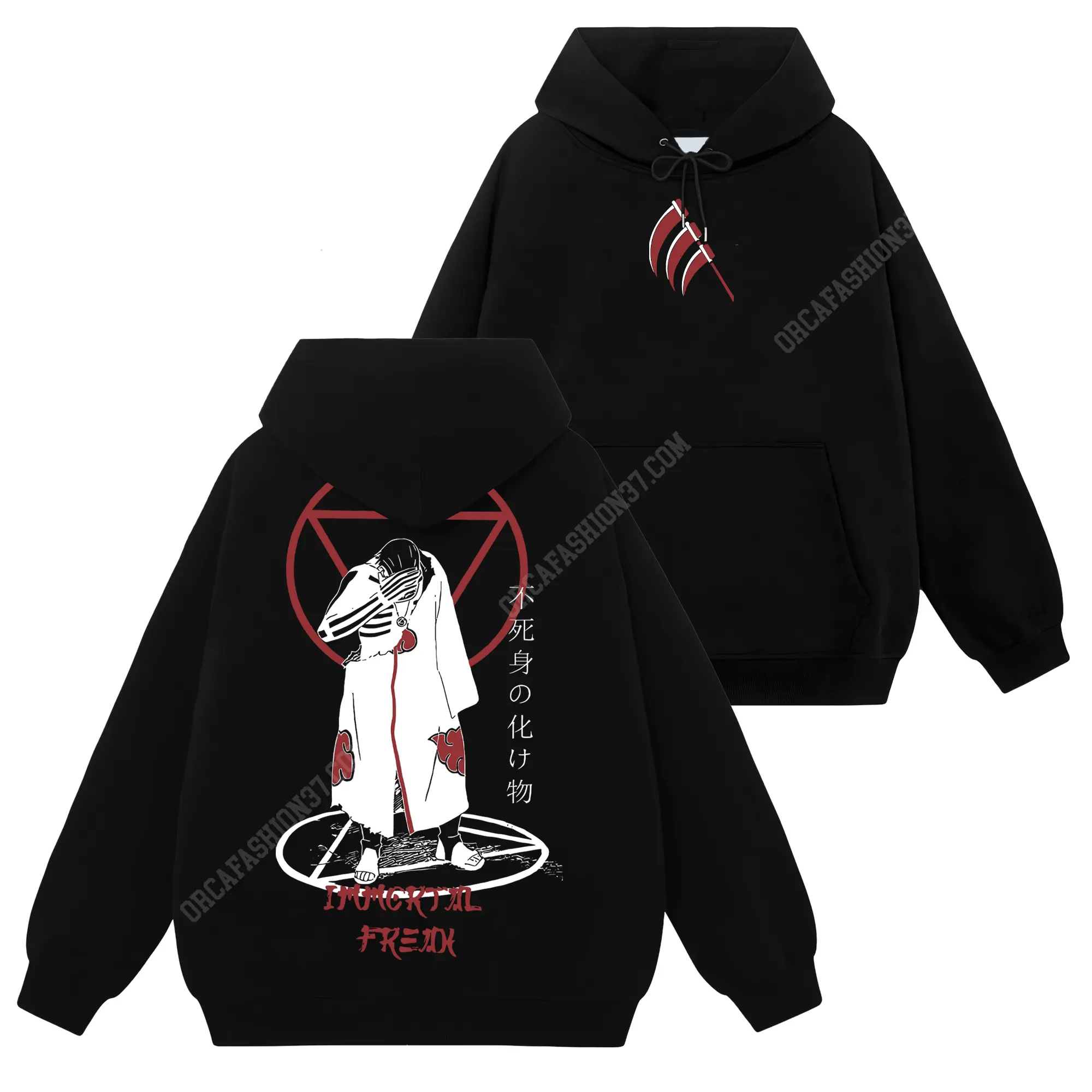 [Konoha Shop] Limited Hidan Akatsuki - Naruto Shippuden #67 Hoodie T-Shirt Sweatshirt, Retro Vintage Unisex Graphic 90s Cotton, Gift For Wibu Ninja Shinobi , Anime Manga Y2K Streetwear