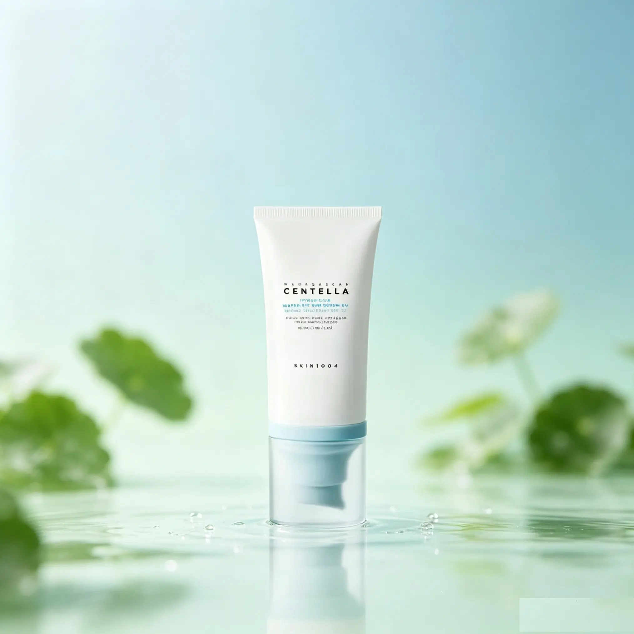 SKIN1004 Madagascar Centella Hyalu-Cica Water-Fit Sun Serum UV SPF50 PA++++ Fragrance-Free No White Cast Soothing Hydrating Daily Sunscreen for Sensitive Skin 50ml
