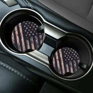 Car Coasters, Cartoon Cat Pattern Waterproof Car Cup Mat, Car Interior Decoration Accessories, Car Trinkets