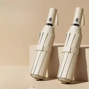 Fully Automatic Retractable Umbrella, Wind and Rain Dual-Use, Sun Protection, UV Protection, Folding Umbrella, Portable and Convenient