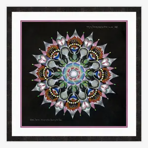 Presence Mandala - Hineni "I Am Here" Art Print
